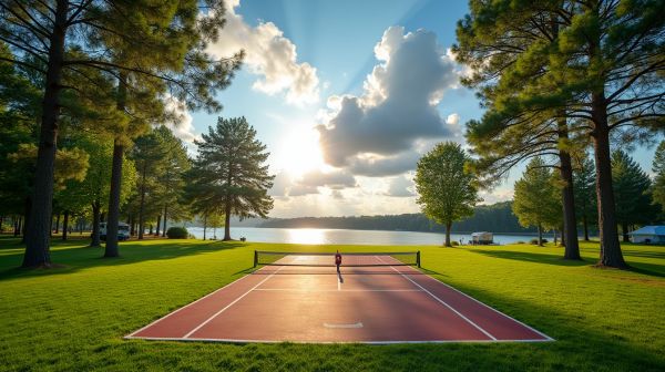 Terrain de pickleball pour camping : conseils pour une installation réussie