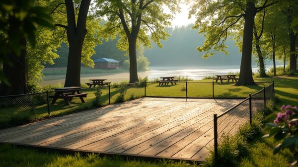 Terrain de pickleball pour camping : conseils pour une installation réussie
